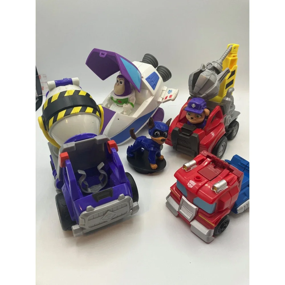 Paw Patrol and Buzz Lightyear Toy Vehicle Bundle For‎ Kids 7 Pieces